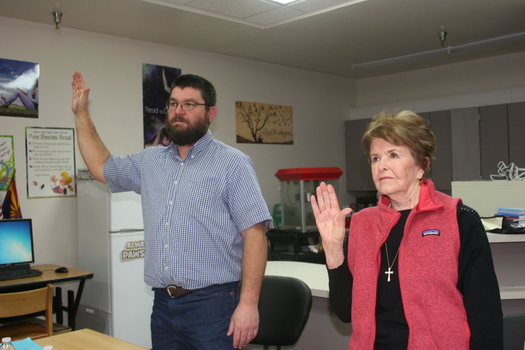 Board members are sworn in